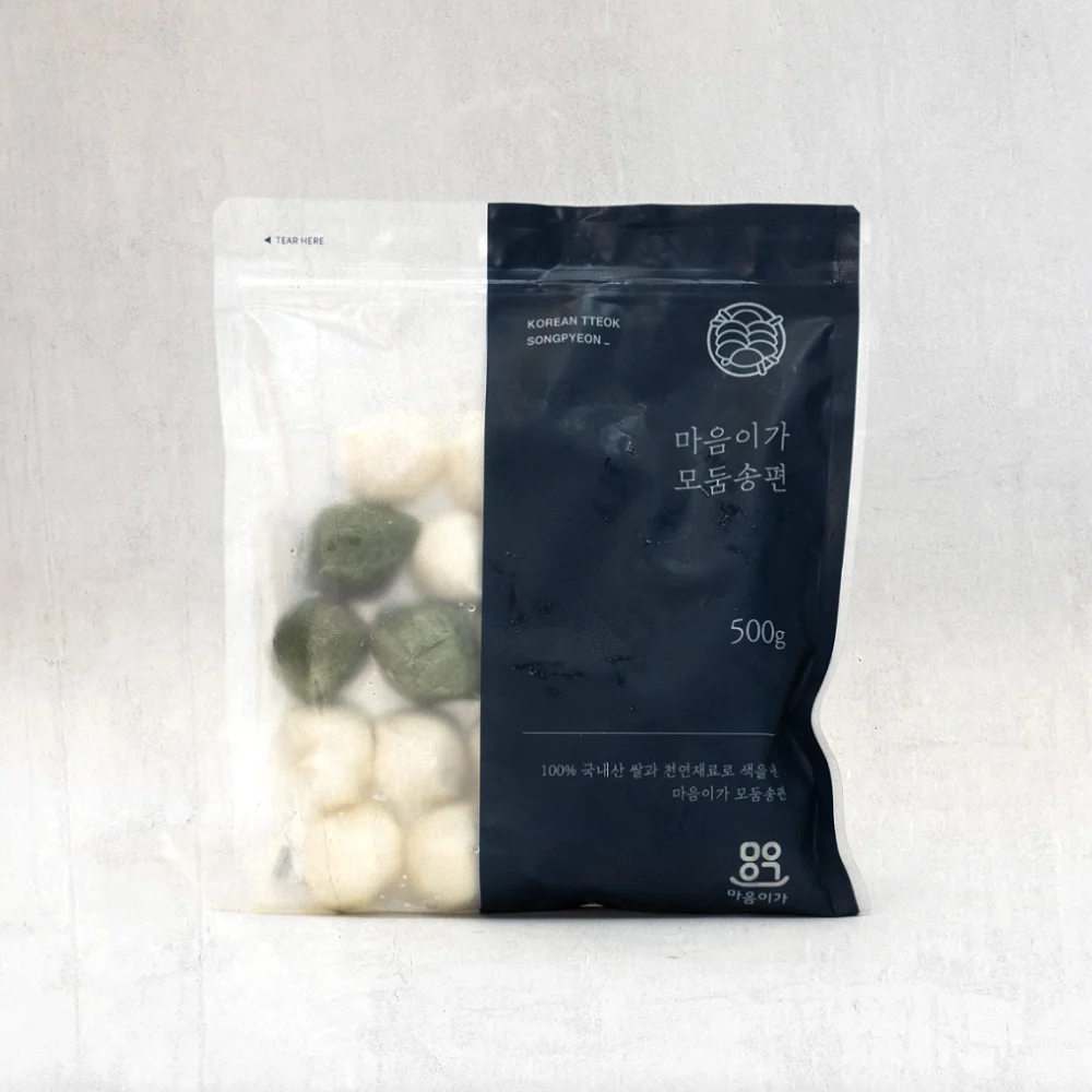 Maumiga Assorted Songpyeon 20pack/500g 마음이가 우리쌀 모듬송편 (경기미 멥쌀)