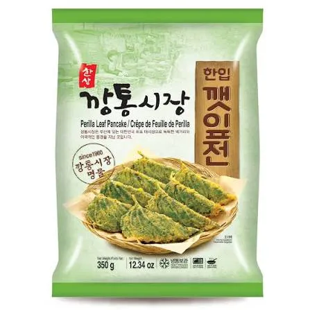 [IFF2441] Hansang Frozen Perilla Leaf Pancake 15pack/350g 한상 한입깻잎전 350g