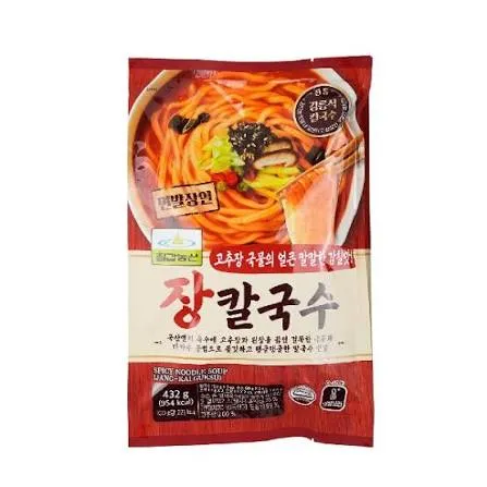 [IFF3588] Chilkab Knife-cut Noodle w / Spicy Sauce 10pack/432g 칠갑 장칼국수