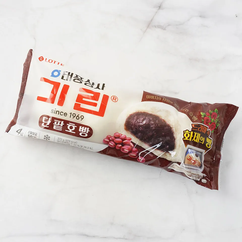[IFF3565] Lotte Red Bean Bun 25pack/372g 롯데 기린팥호빵(4입)