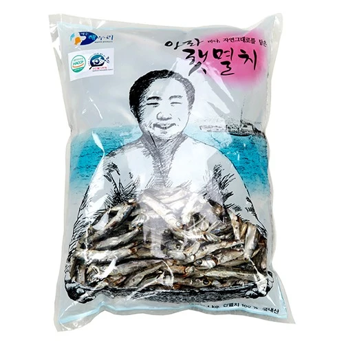[IFF3469] Osung Dried Anchovy (Large Size) 12pack/1kg 아라햇 다시멸치 벌크 1kg  (특품)