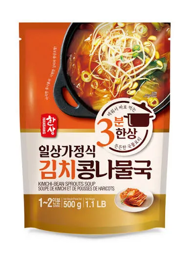 Hansang Frozen Kimchi Bean Sprouts Soup 16pack/500g 한상 시원한김치콩나물국