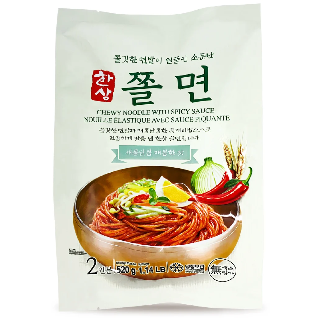 [IFF2265] Hansang Chewing Noodle With Sauce 12pack/520g 한상 쫄면(2인분)