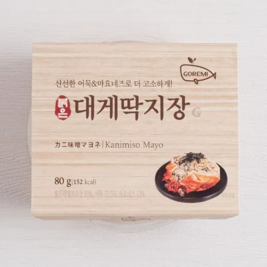 [IFF3340] Goremi Crab-Rich Red Snow Crab Bibim Jang 30pack/80g 고래미 게살듬뿍 대게딱지장