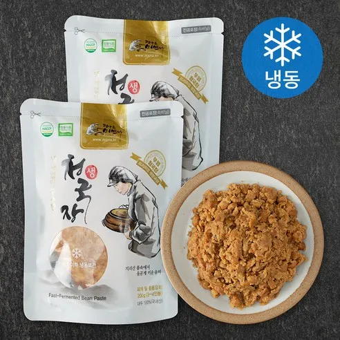[IFF2812] [피아골] 생청국장 (찌개및응용요리겸용) 20pack/200g