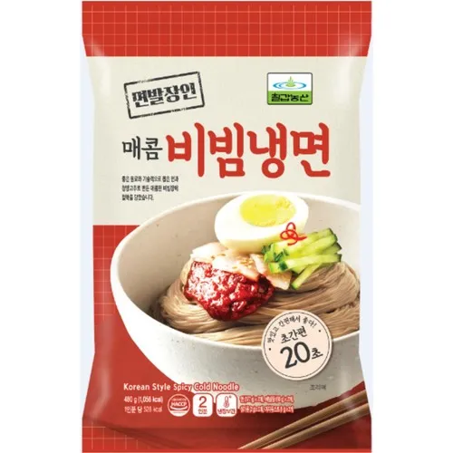 [CHILKAB] Frozen Noodle with Spicy Sauce 10pack/480g 칠갑 면발장인 매콤비빔냉면