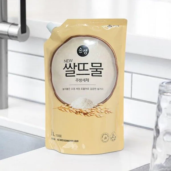 [Trio] Grain Dish Soap Brown Rice Refill (1.2Lx10)	[트리오] 곡물설거지 우리현미 리필
