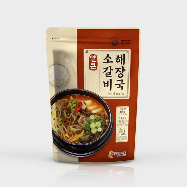 [Sunbong] Spicy Beef Rib Hangover Soup 600G X 25 [선봉] 얼큰 소갈비 해장국