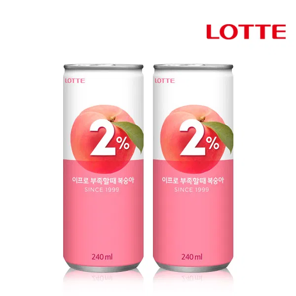 [Lotte] 2% Peach 240mlx30 [롯데칠성] 이프로 복숭아