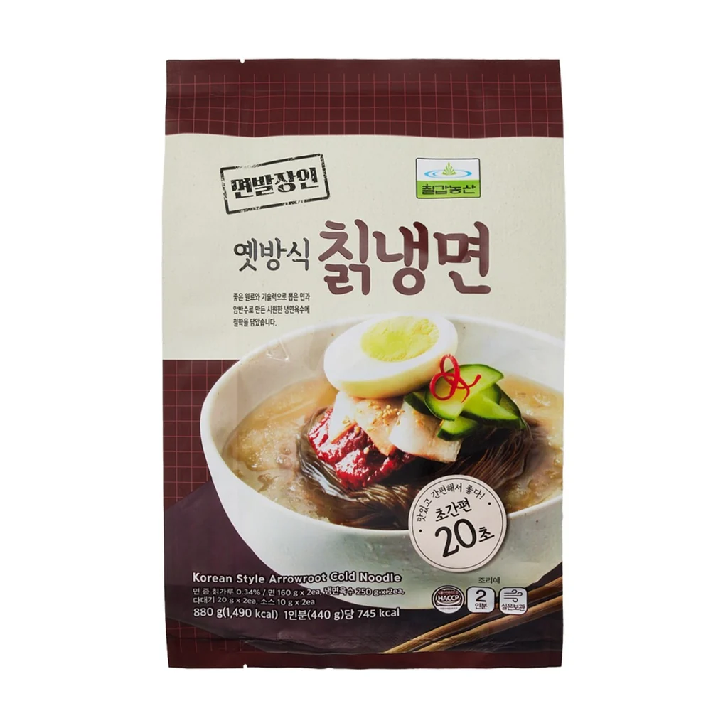 [CHILKAB] Frozen Arrowroot Cold Noodle 10pack/842g 칠갑 면발장인 옛방식칡냉면